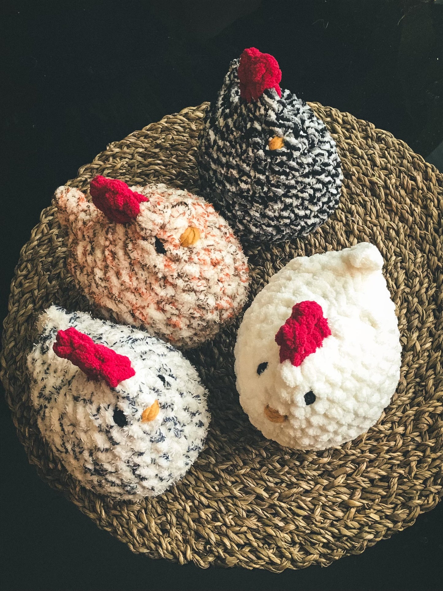 Crocheted Chickens