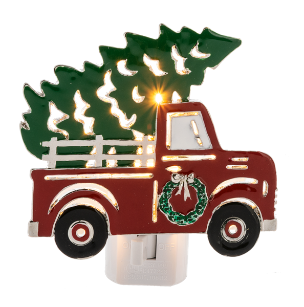 Red Truck Tree Night Light