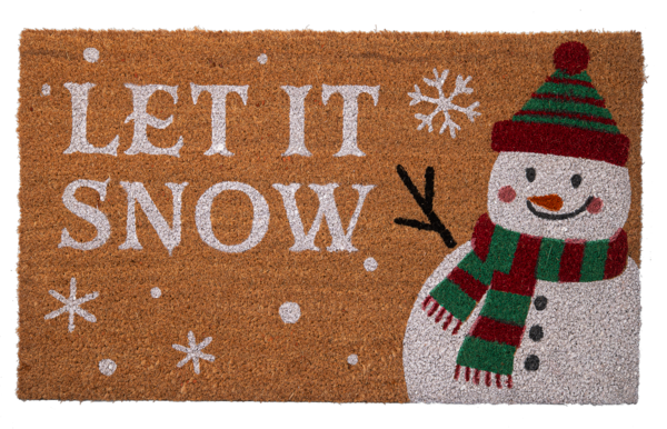 Let It Snow Door Mat