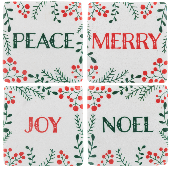 Christmas Botanical Coasters