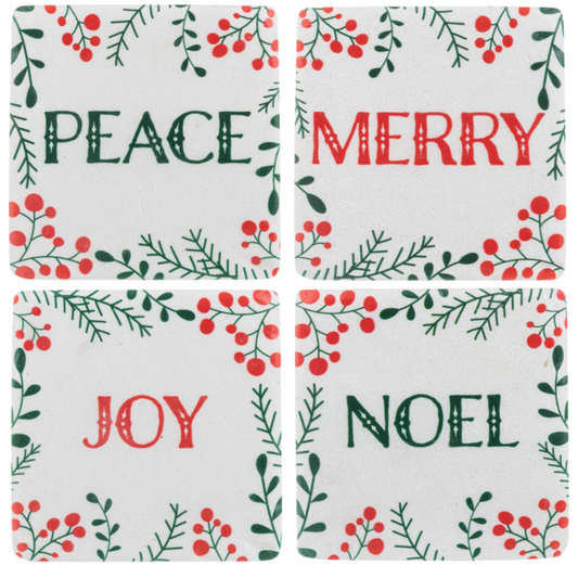 Christmas Botanical Coasters