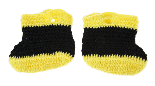 Firefighter Baby Booties