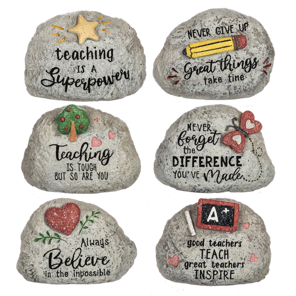 Teacher Pebble Paperweight Rocks