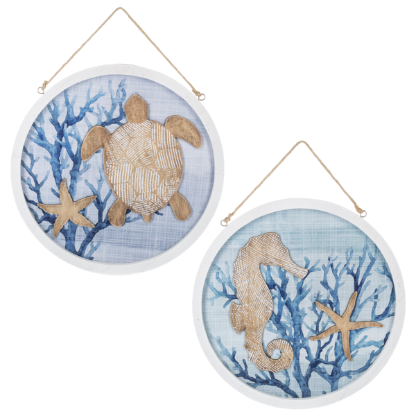 Coastal Wall Plaques - Round