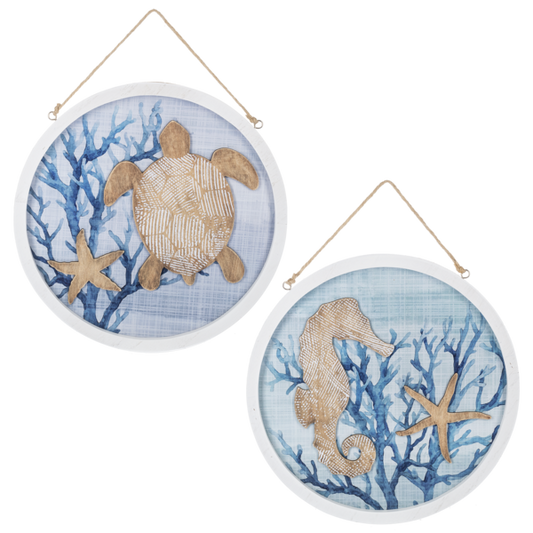 Coastal Wall Plaques - Round