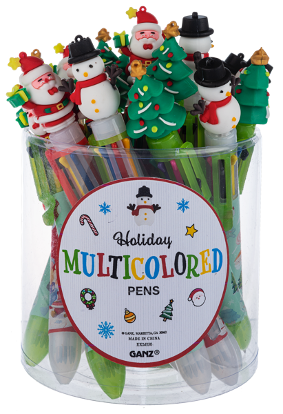 Holiday Multicolored Pens