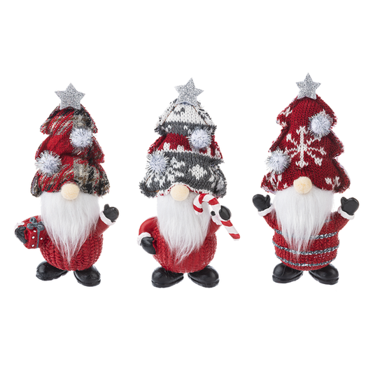 Gnome Figures with Christmas Tree Hats