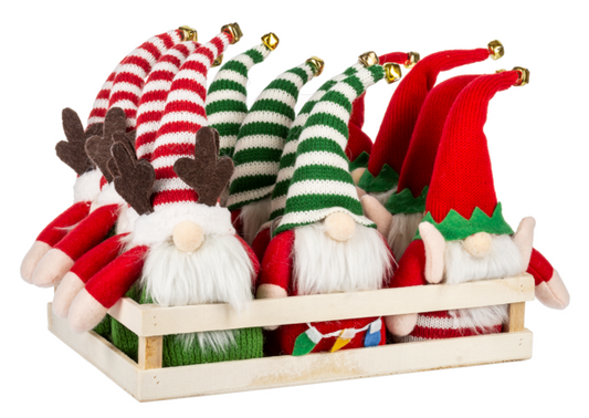 Festive Gnomes in a Crate