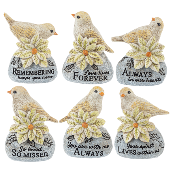 Christmas Memorial - Bird of Stones Figurines