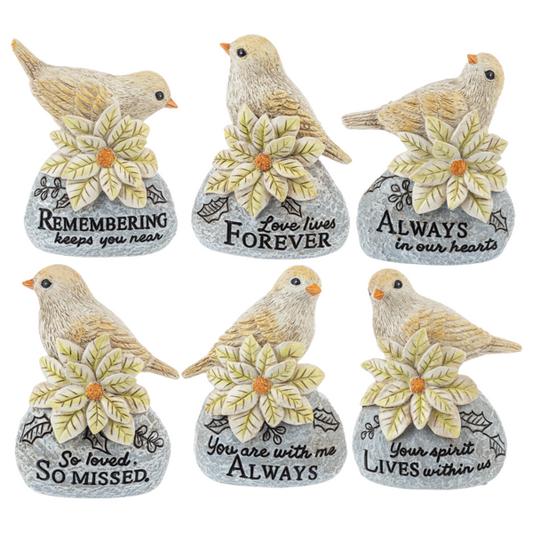 Christmas Memorial - Bird of Stones Figurines