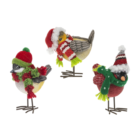 Cozy Birds Winter Fingurines