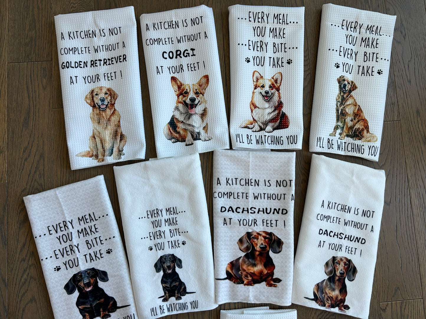 Dog Breed Cute Tea Towels