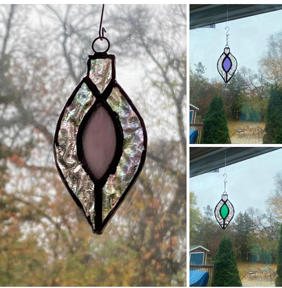 Stained Glass Christmas Bulbs
