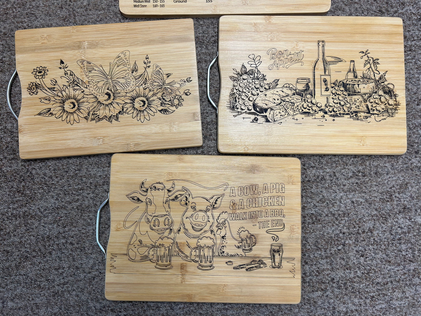 Cutting Boards - Wood Engraved/Etched