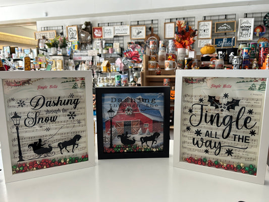 Christmas/Holiday themed Shadow Boxes