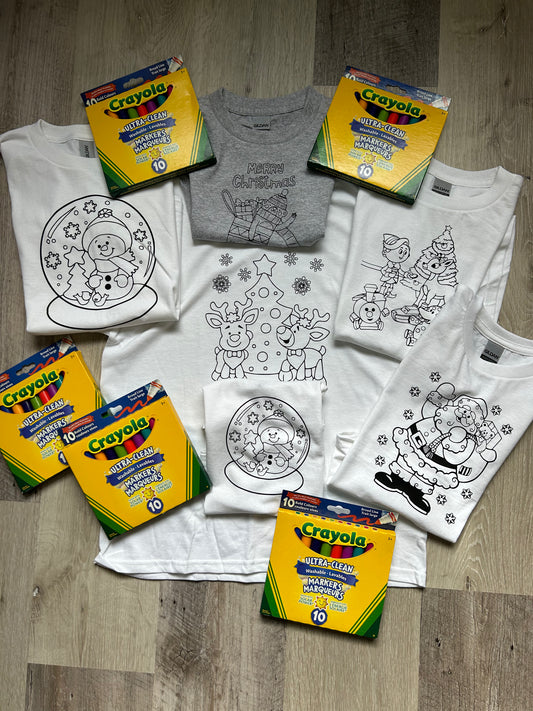 Christmas Coloring t-shirts