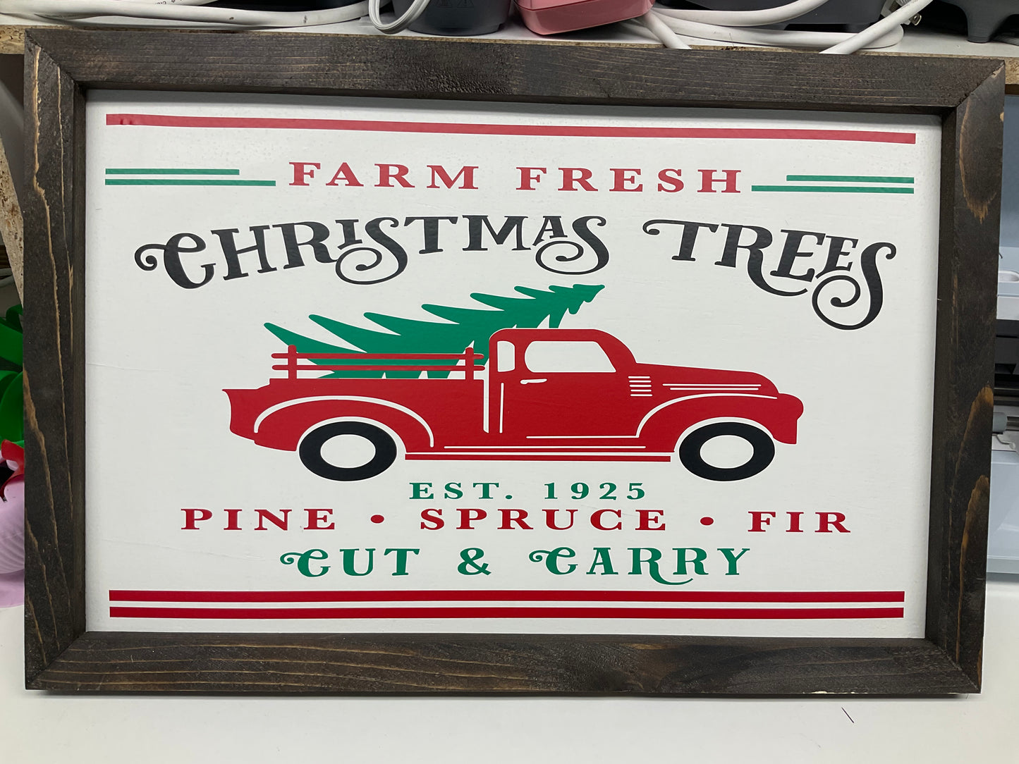 Farm Fresh Christmas Trees Sign