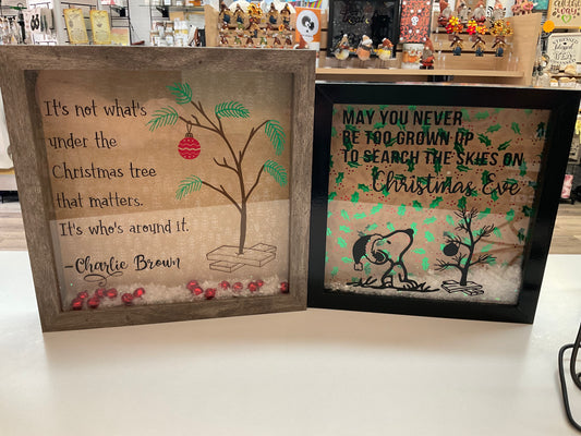 Charlie Brown Shadow Boxes