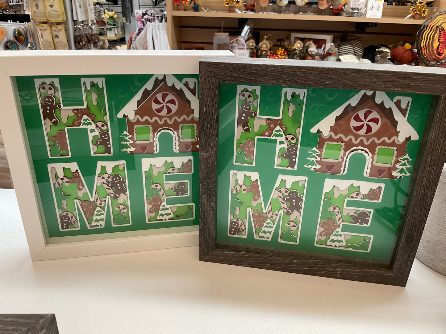 Holiday Themed Shadow Boxes 8x8”