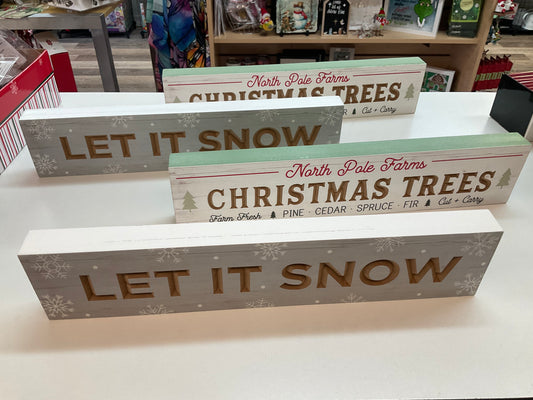 Christmas Sayings Plaques