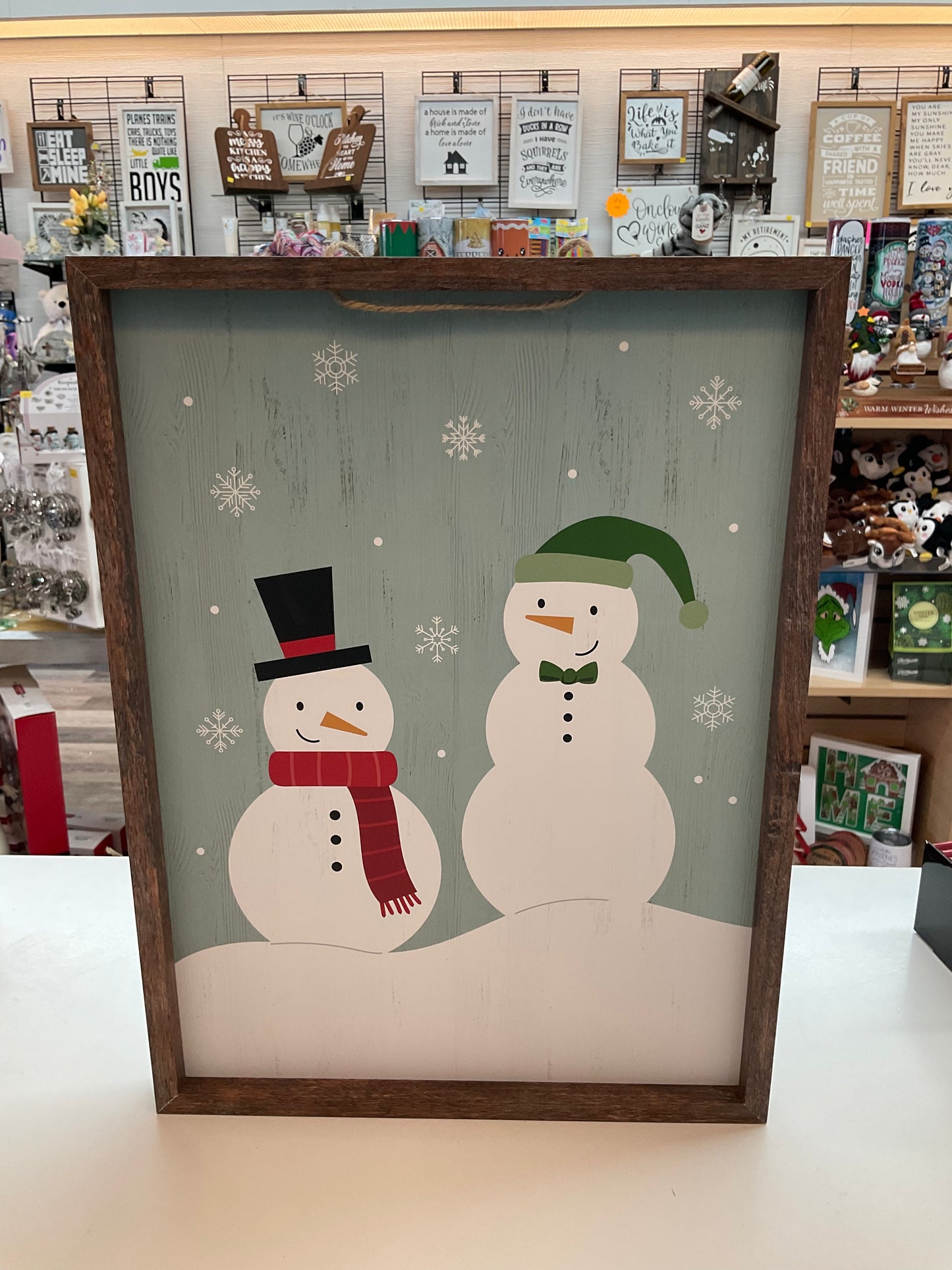 Christmas double sided sign