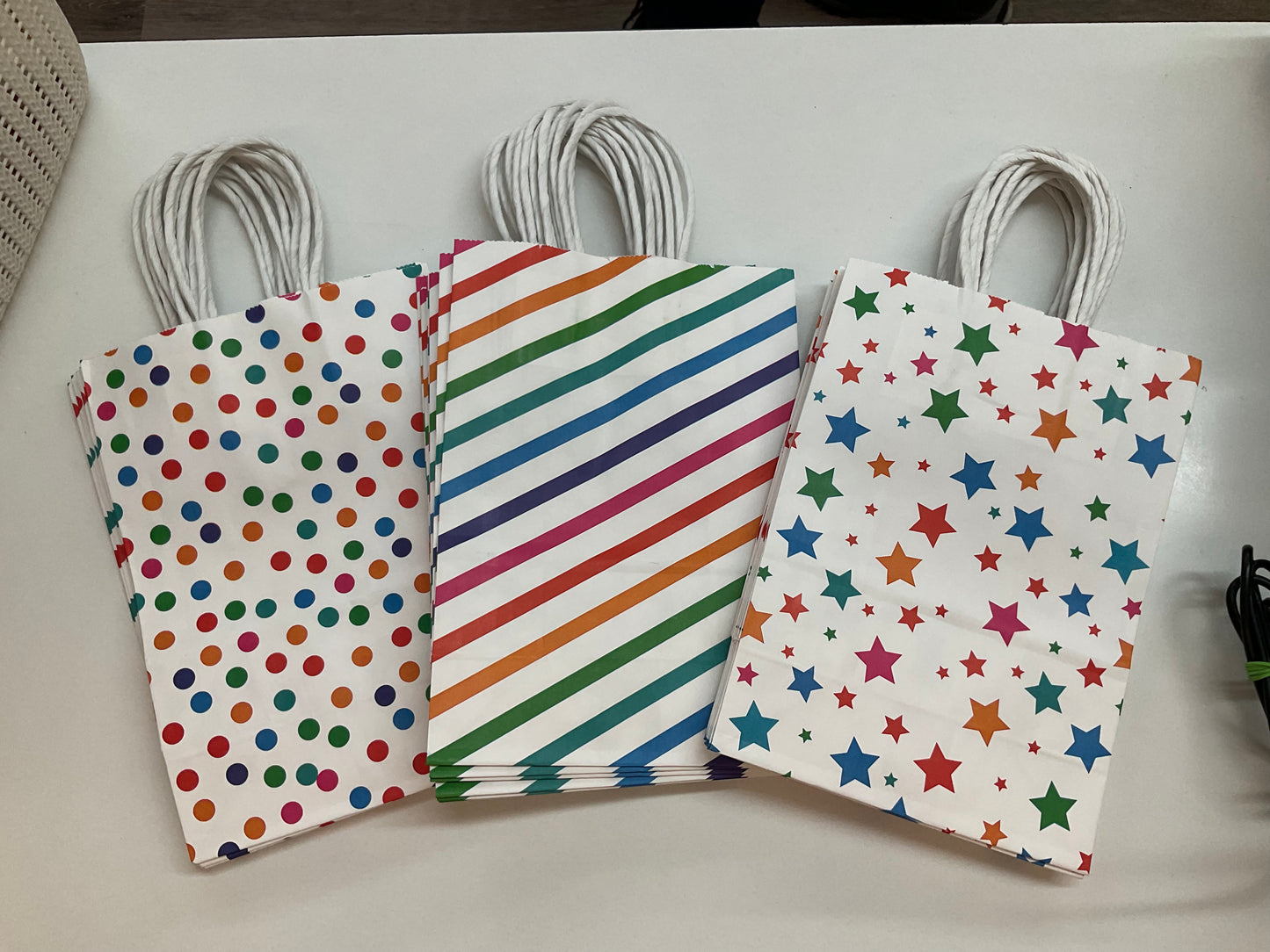 Coloured Gift Bags