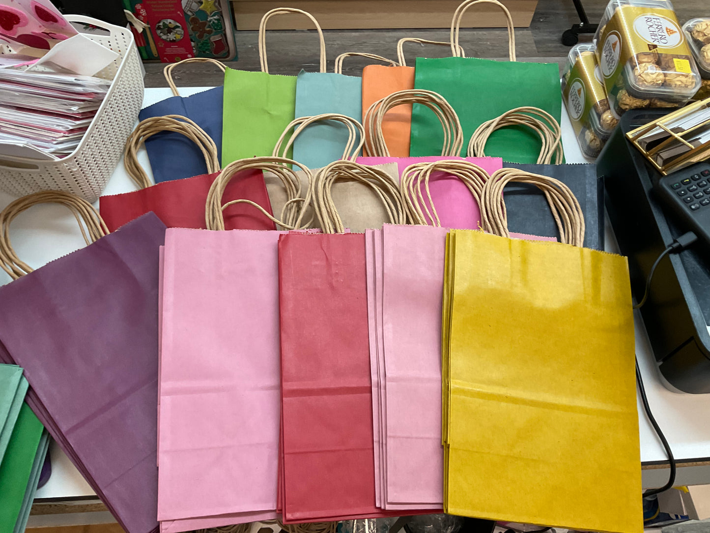 Coloured Gift Bags