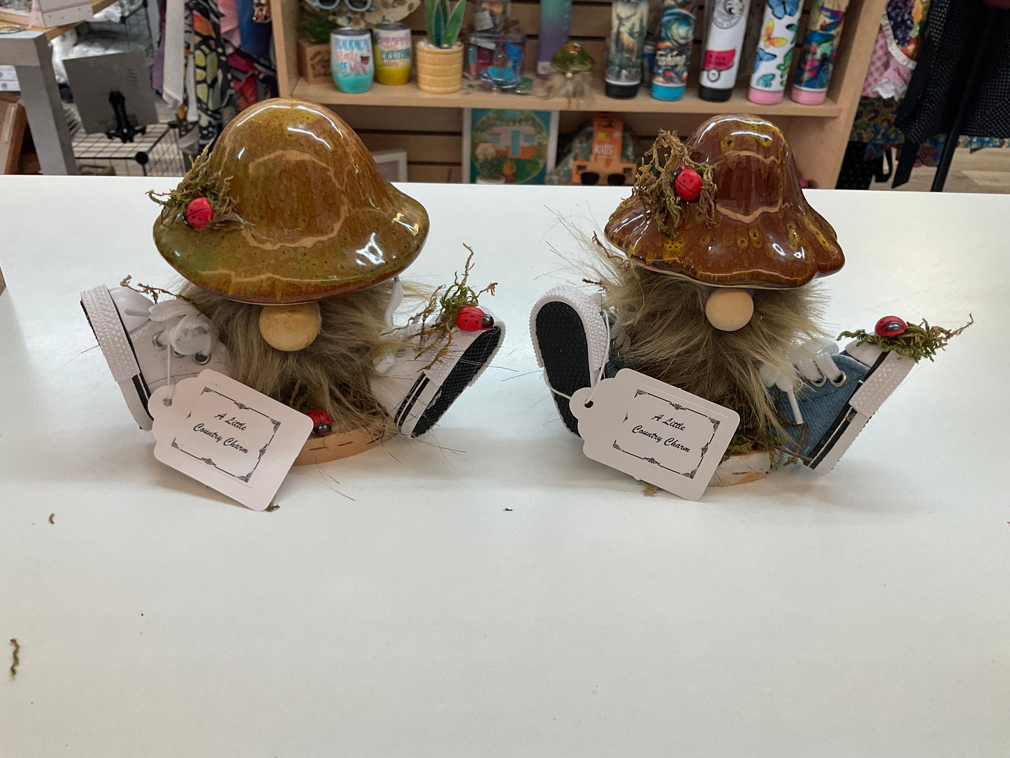 Mushroom Gnome with Shoes