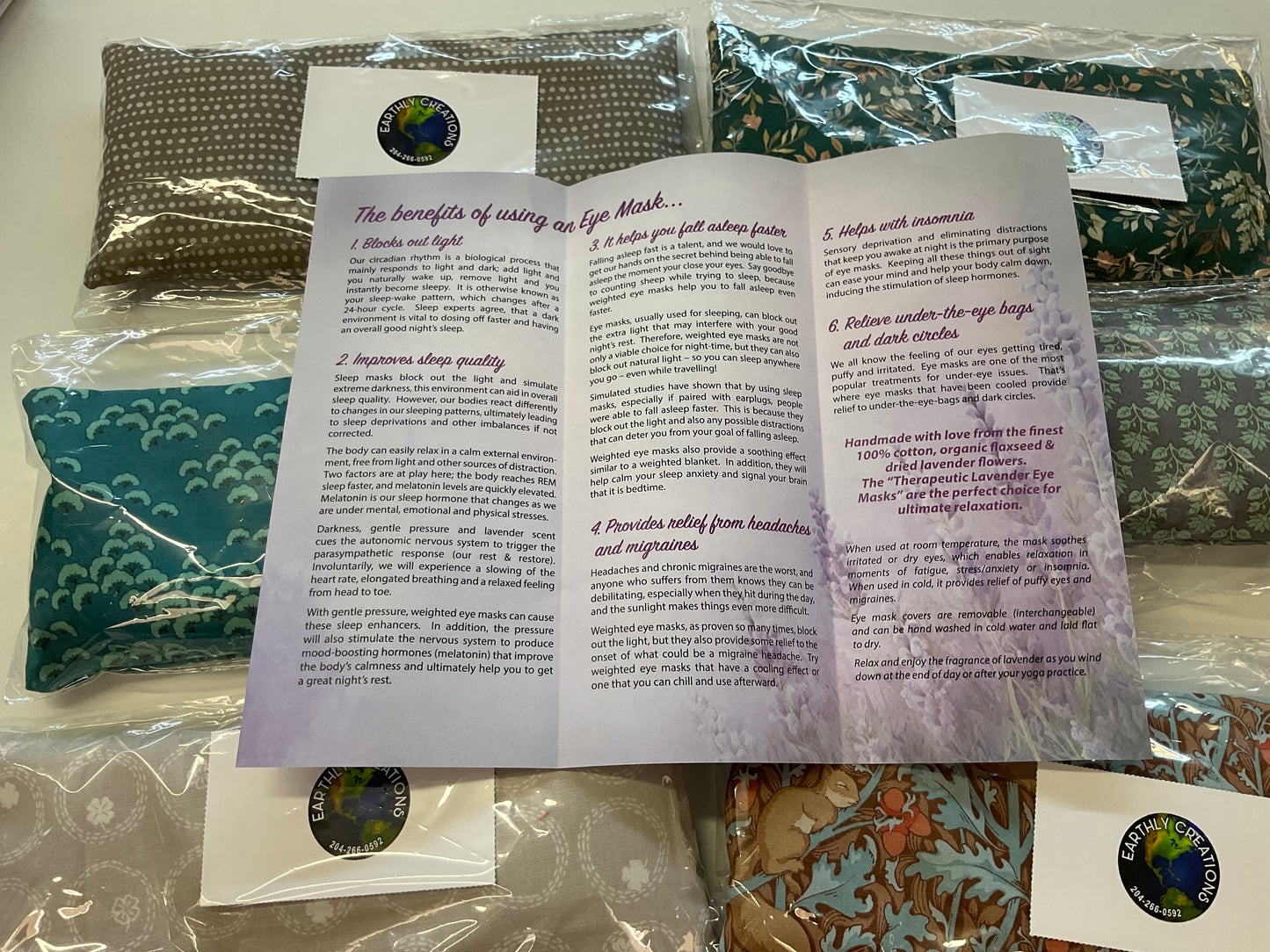 Therapeutic Lavender Eye Masks