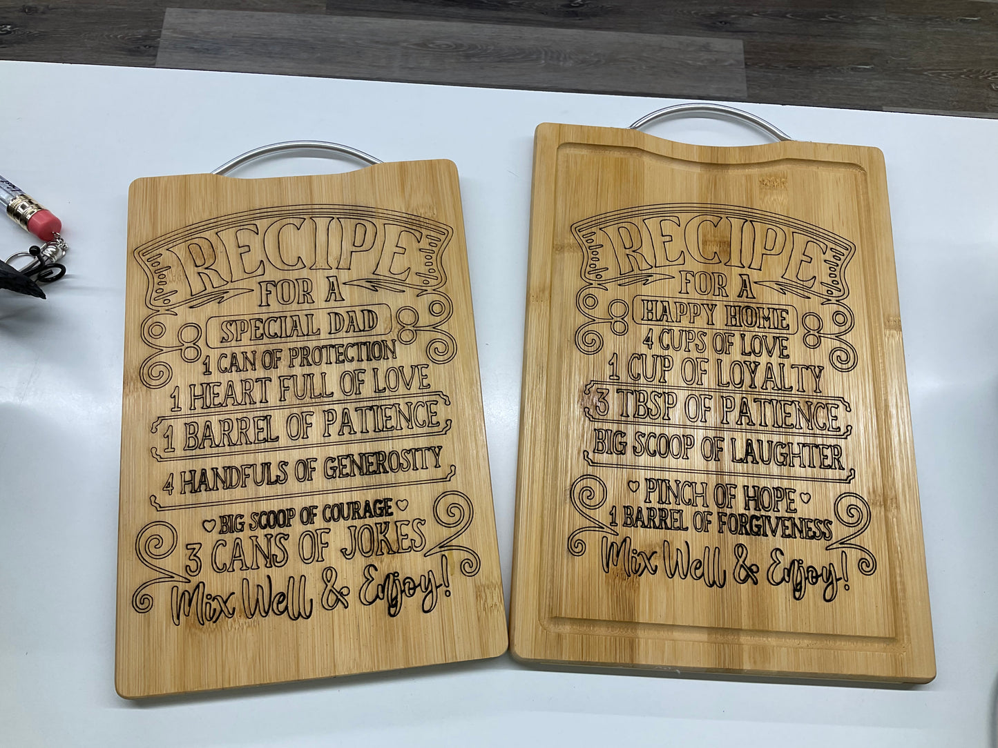 Recipe For A….. Cutting Board