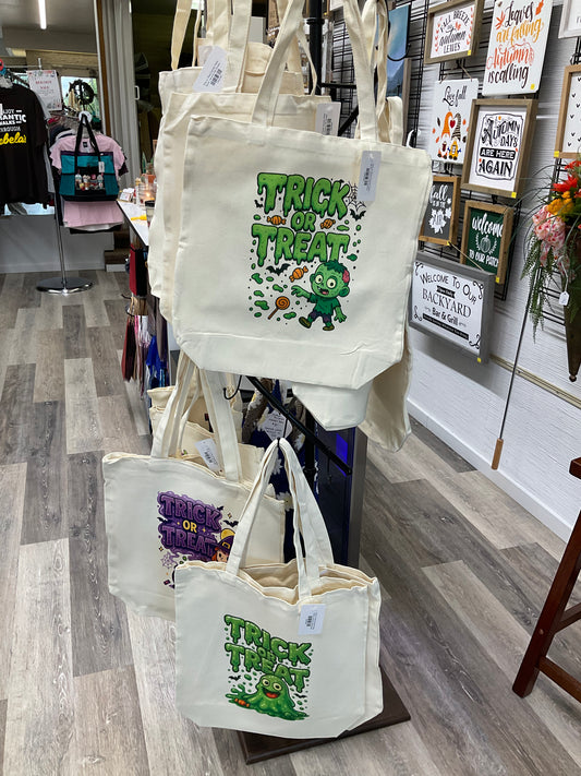 Trick or Treat Canvas Totes