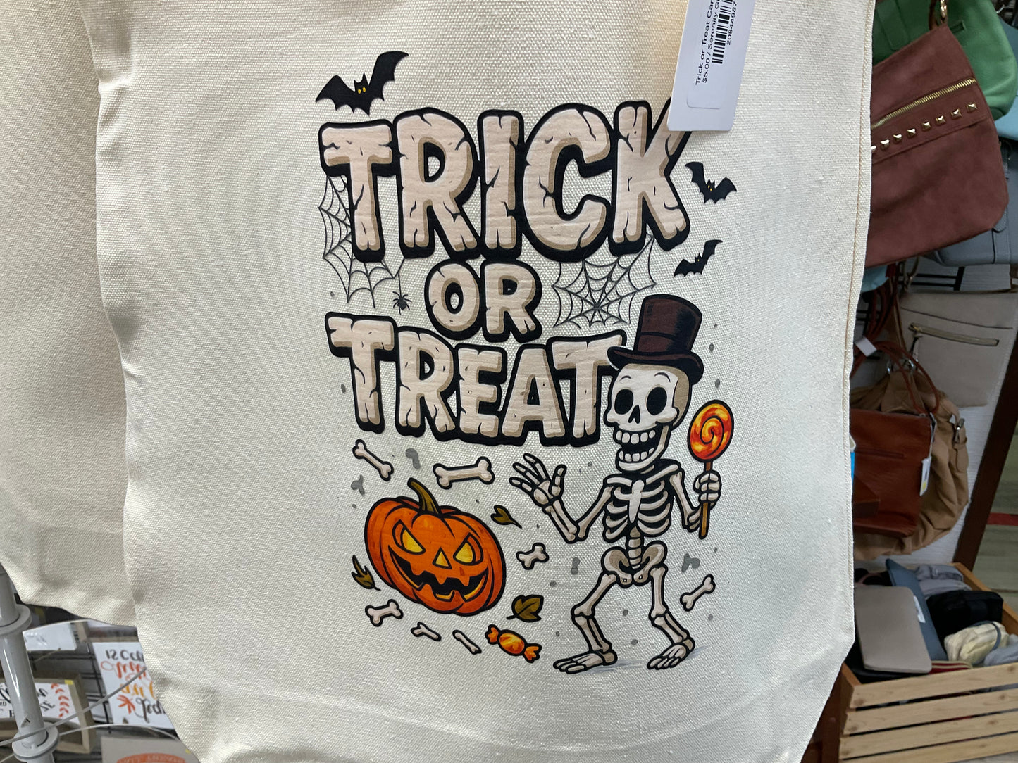 Trick or Treat Canvas Totes