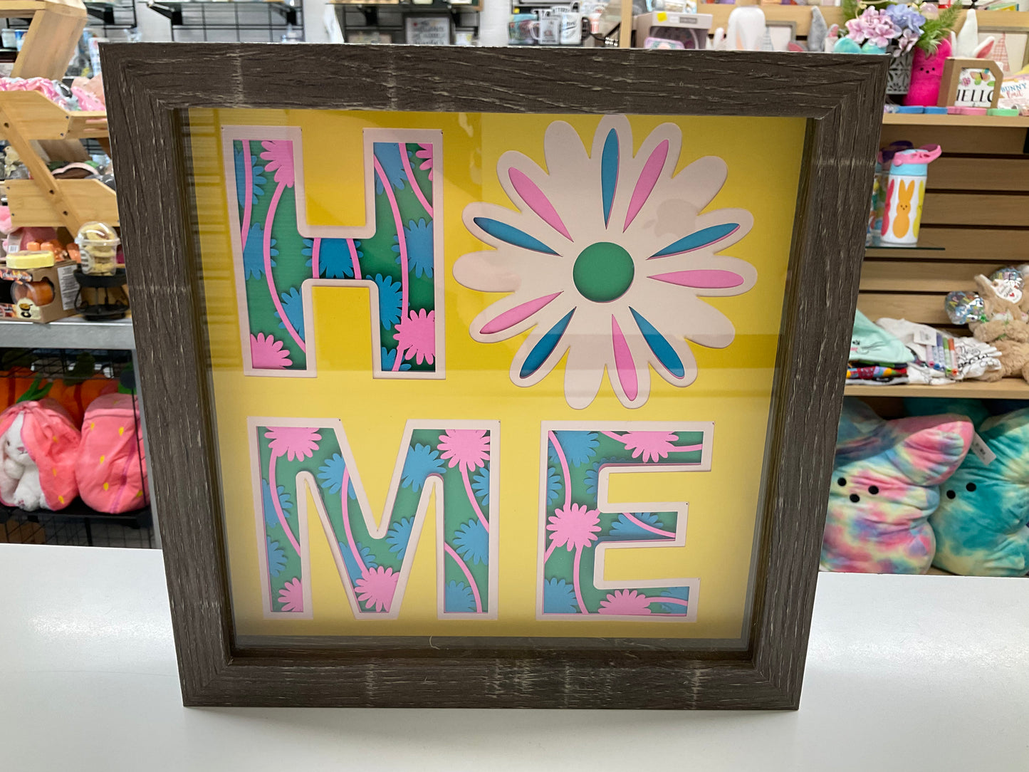 Daisy "HOME" Shadow Box