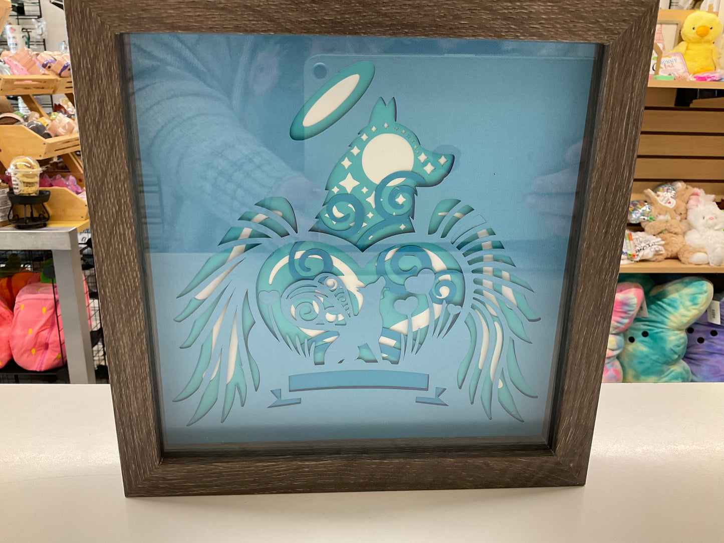 Memorial Dog Shadow Box