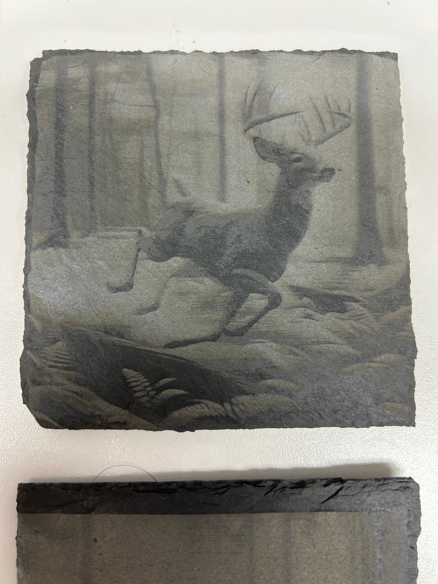 Slate Etched Coasters Set