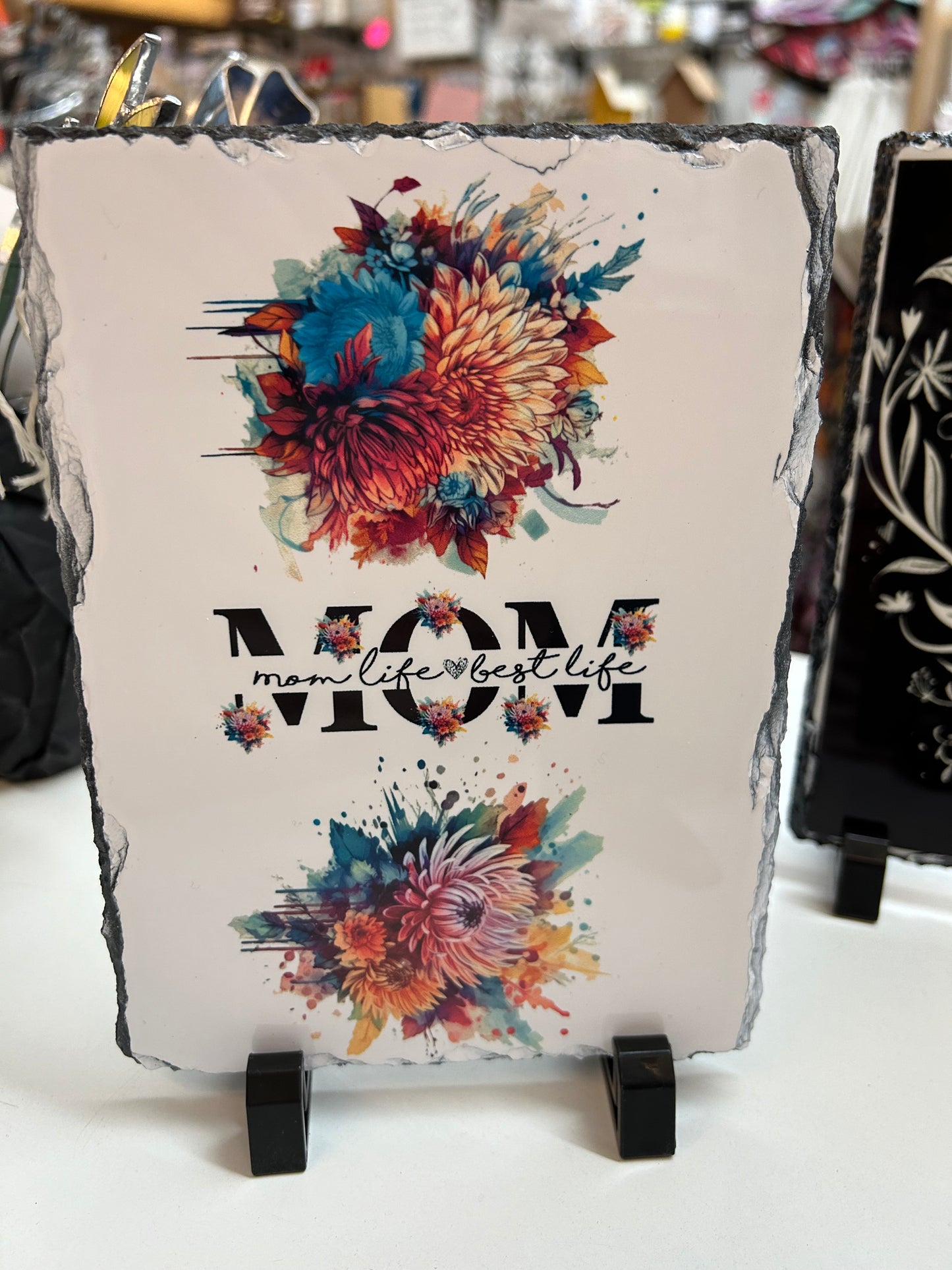 Mom Slate Rock Photo Frame