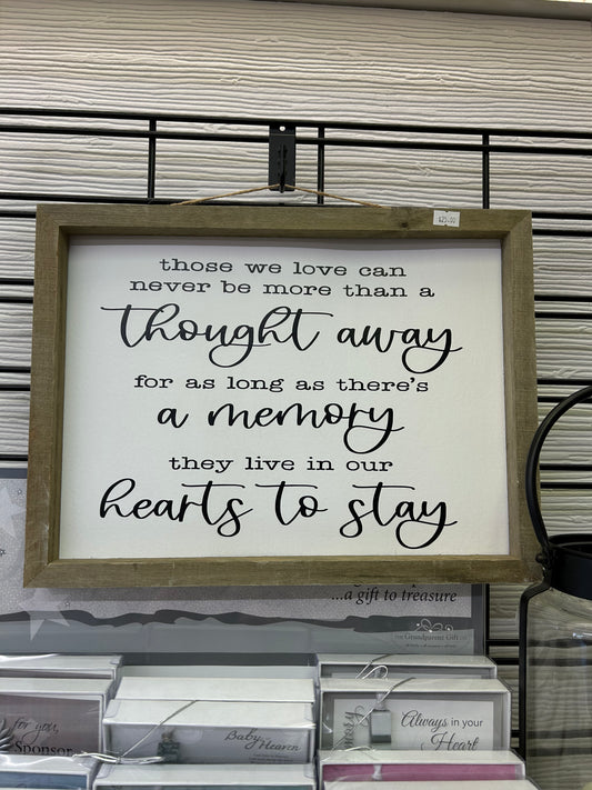 Those we love can never be more than a Thought Away