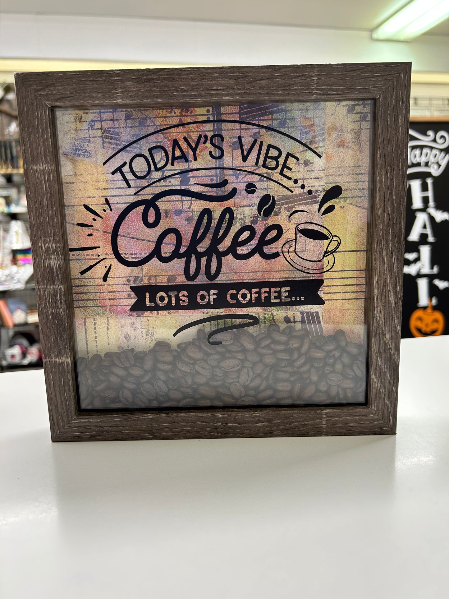 Today’s Vibe Coffee Shadow Box