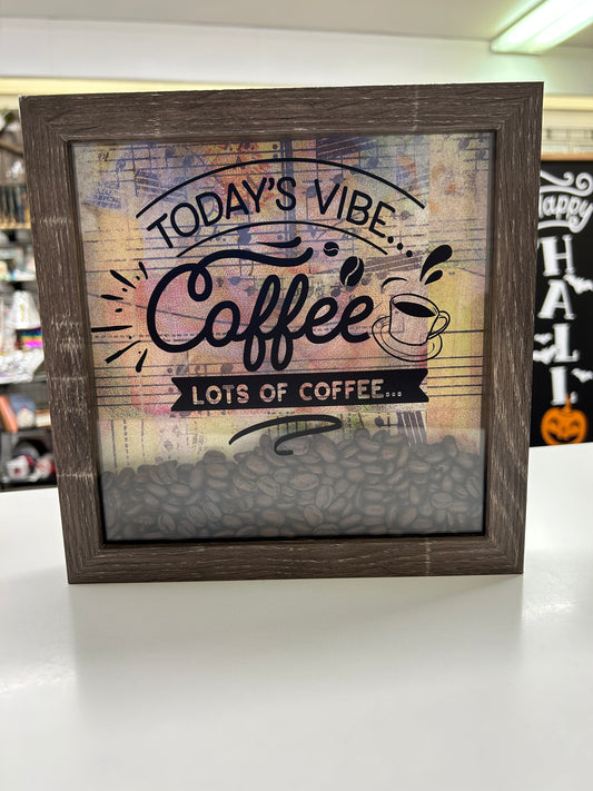 Today’s Vibe Coffee Shadow Box