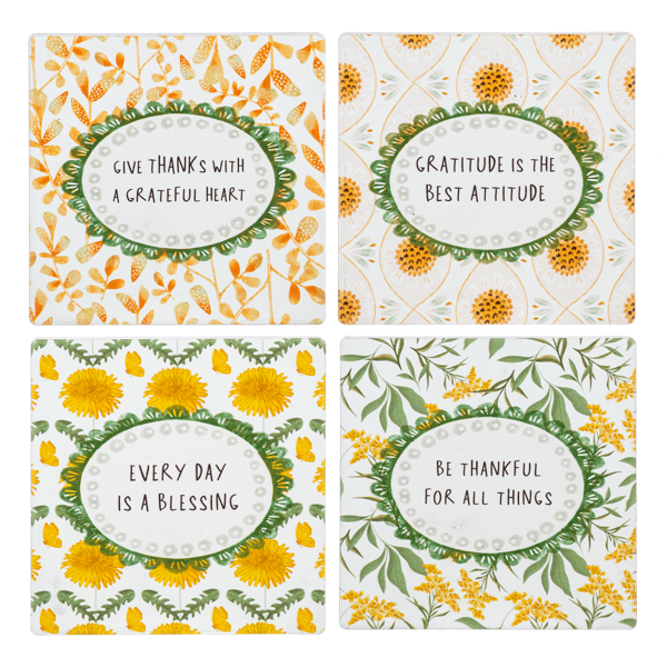 Thankful Coaster 4 PC Set