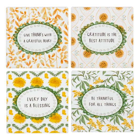 Thankful Coaster 4 PC Set
