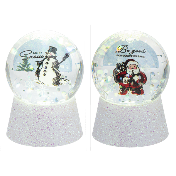 Snow globe Santa/Snowman