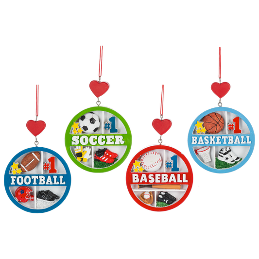 Sport Collage Ornaments