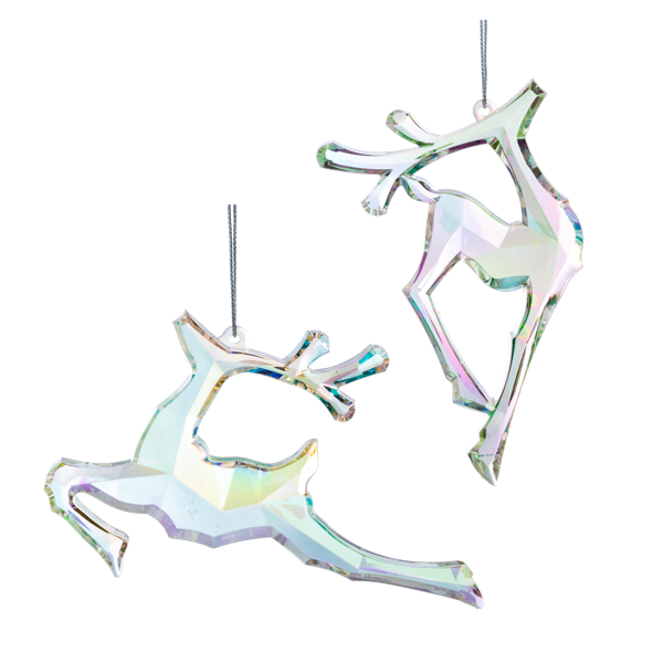 Iridescent Deer Ornaments