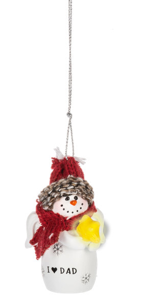 Snowman Ornament - Dad