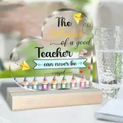 Acrylic Message with Wood Stand