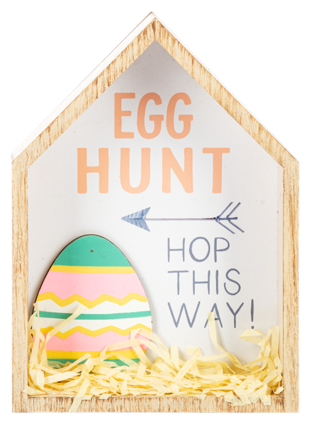 Easter House Table Sitters with Stuffing
