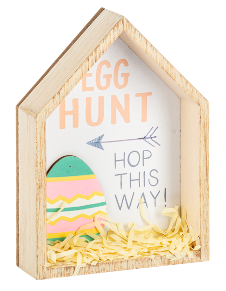 Easter House Table Sitters with Stuffing