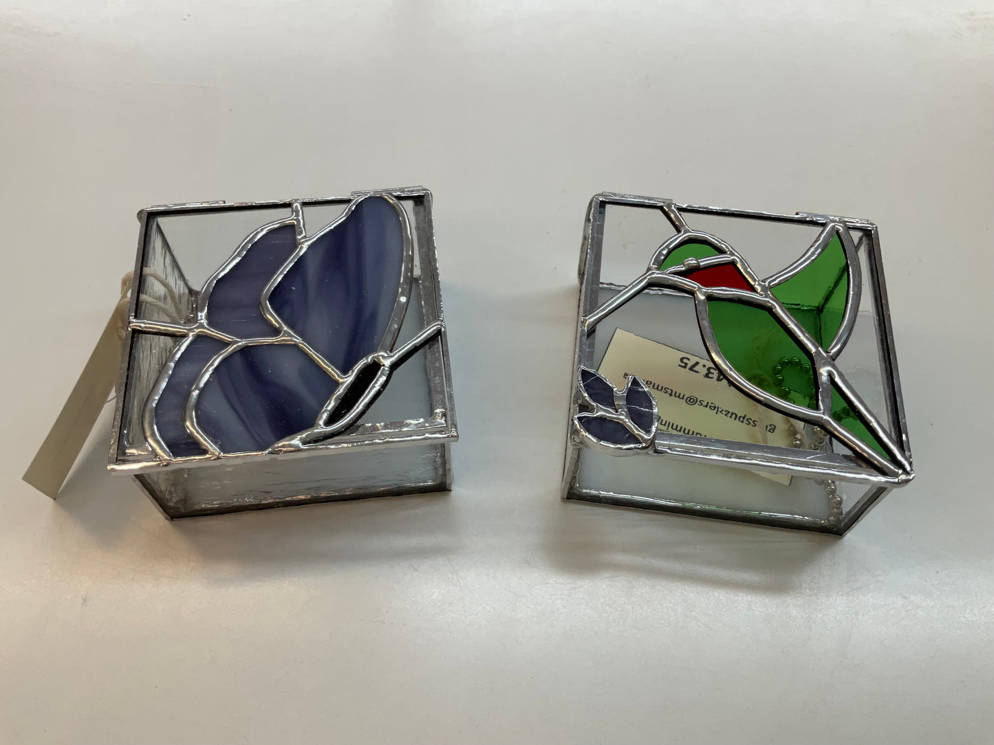 Stain Glass Trinket Boxes