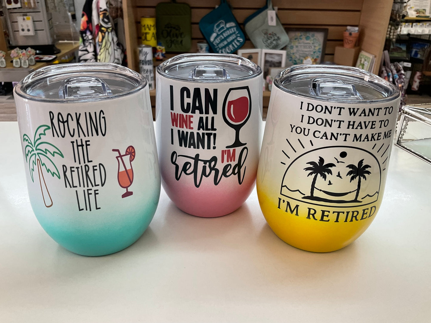 Retirement Insulated Wine Tumblers